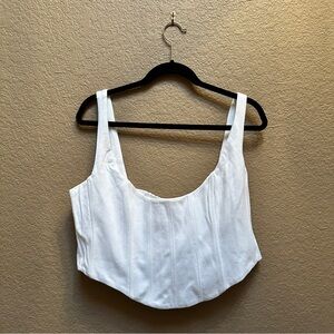 H&M White Crop Top